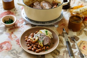 豚肉と金時豆のポットロースト